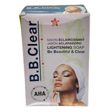B.B. Clear Lightening Soap – Brightening and clarifying soap with AHA and fruit extracts that promotes smooth, radiant, and even-toned skin.