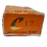 C17 Clarifying Beauty Soap with Carrot Extract and Vitamin E – Brightening and nourishing soap for oily and damaged skin.