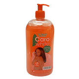 Caro White Body Wash 1000ml bottle with carrot oil, enriched with beta-carotene, Vitamin A, and Vitamin E to nourish, hydrate, and protect the skin.