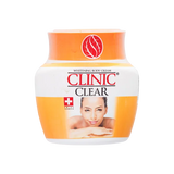 Clinic Clear Whitening Body Cream in a 330g container – a skincare product designed for skin brightening and moisturizing.