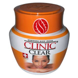 Clinic Clear Whitening Body Cream in a 330g container – a skincare product designed for skin brightening and moisturizing.