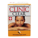 Clinic Clear Whitening Body Soap 225g – Brightening and moisturizing soap that deeply cleanses and helps even skin tone for a radiant, healthy look.