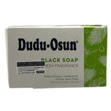 Dudu-Osun African Black Soap, 5 oz bar in original packaging, featuring natural ingredients for cleansing and skincare.