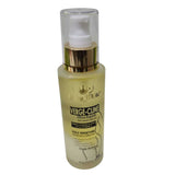 Bottle of Glory White G5 Verge-Cline Ultra Rapide Stretch Mark Oil for prevention and correction, formulated with shea butter and vitamin E.