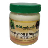 MGL Coconut Oil & Shea Butter 400g – Nourishing natural cream enriched with coconut oil and shea butter for soft, smooth, and hydrated skin and hair.