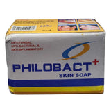 Philobact+ Skin Soap 225g – Anti-Fungal, Anti-Bacterial, and Anti-Inflammatory bar soap with skin-cleansing properties.