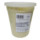 Large tub of shea butter with a white lid, labeled “Shea Butter (Large)” and priced at $17.99, featuring a barcode and safe handling instructions.