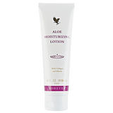Forever Aloe Moisturizing Lotion – 4 fl. oz (118 ml) hydrating skincare lotion with Aloe Vera, collagen, and elastin to nourish and soften skin.