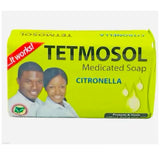 Box of Tetmosol Medicated Soap with Citronella on a white background